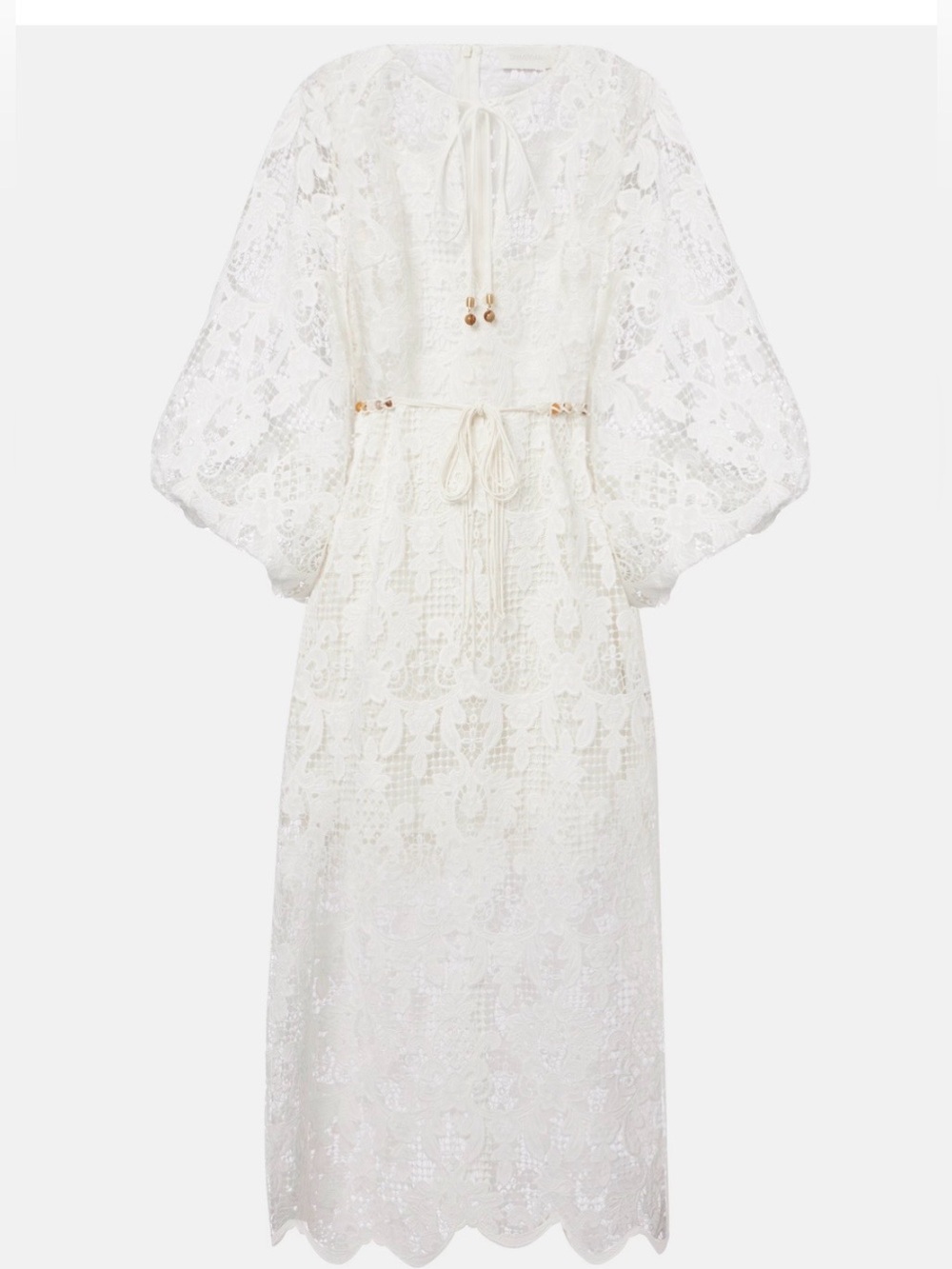 NWOT Zimmermann Coco Lace Midi Dress